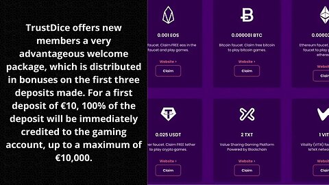 TrustDice #best crypto faucet.