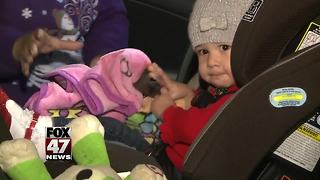 Sparrow installs car seat for local family, highlights Child Passenger Safety Week