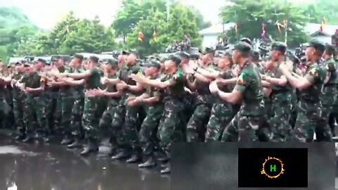 melihat yel yel TNI sangat luar biasa