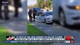 16-year-old cited for selling flowers without a permit