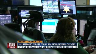 Massive Frontier outage affects 911 services throughout Tampa Bay Area