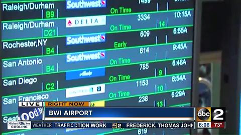 Flights cancelled, delays at BWI after FAA facility evacuation