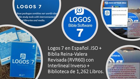 Logos 7 em espanhol .ISO + Bíblia Reina-Valera (RVR60) com Interlinear Reverso + 1.262 Livros.