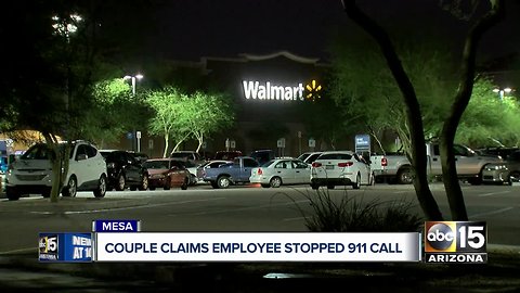 Couple says Walmart employee prevented them from calling 911 for an unconscious co-worker