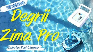 Degrii Zima Pro Cordless Robotic Pool Cleaner - Wall & Waterline Cleaning, Smart Pool Mapping
