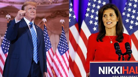 Donald Trump reacts to Nikki Haley ending her campaign