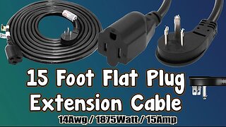 Amazon Flat Plug 15 Foot Extension Cable