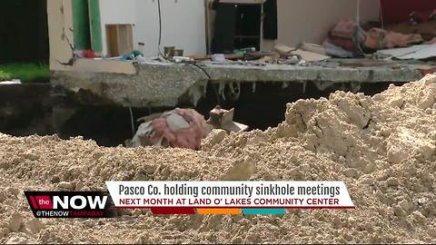 Pasco County hosting sinkhole meetings to discuss options for Land O' Lakes sinkhole site