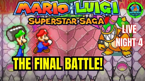 ITALIAN PLUMBERS' VS EVIL BEANS! - Mario & Luigi Superstar Saga Live Night 4 #mariogames