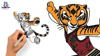 How to Draw Master Tigress - Kung Fu Panda