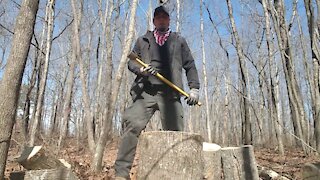 How to properly chop wood.