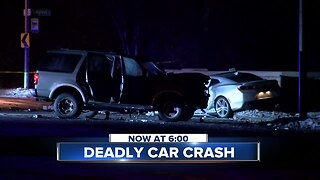 A woman was killed in a crash near 35th and Congress overnight.