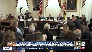 General Assembly overrides veto on school funding policy
