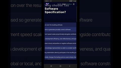 42 Why choose Tau Software Specification?💎#shorts #taunet #Tau #softwarespecification