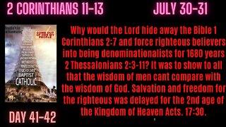 2 Corinthians 11-13 There can be no respect of persons as we prepare for the 2nd age of the Kingdom