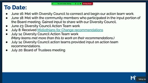 Midlothian School Board Meeting - 7/20/2020 - Diversity Resolution