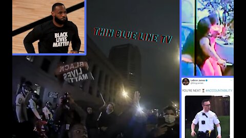 BODYCAM: BLM, Inspired By LeBron, Hurl Racial Slurs At Black Officer During Ma’Khia Bryant Protests