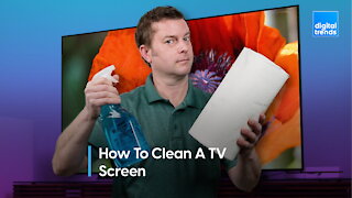 How to clean a TV screen the right way | Avoid damage!