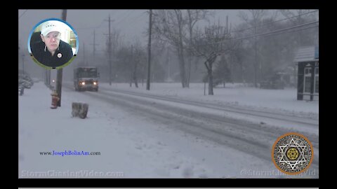 Winter Storm Hits Manahawkin, New Jersey