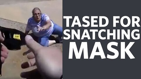 Karen gets Tased for Snatching Face Mask - r/EntiltedParents