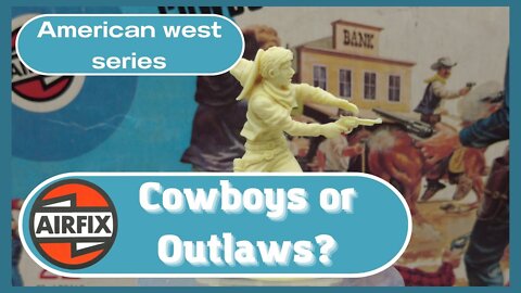 Airfix 1/32 Scale American West series Plastic Toy Figures. Cowboys. Wild West.
