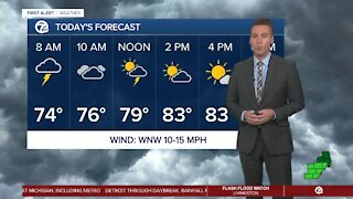 Some storms possible on Thursday morning