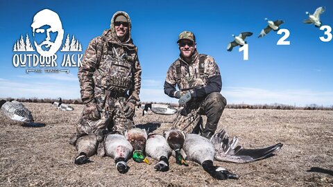 Goose Hunting: My Goose Triple Saved Our Hunt - Last Day of Duck Season | Outdoor Jack