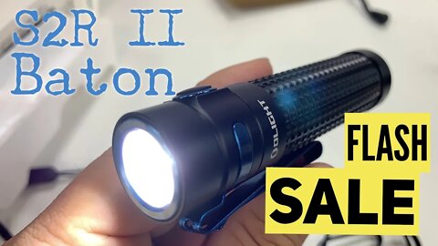 30% OFF FLASH SALE on the Olight S2R Baton II Pocket Flashlight