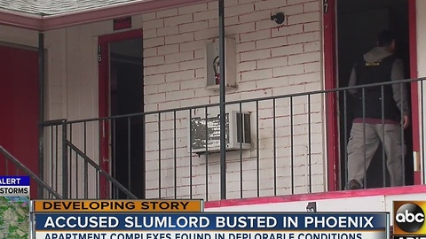 Accused slumlord busted in Phoenix after restidents found in deplorable conditions