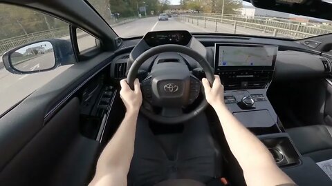 New Toyota BZ4X Test Drive POV 2023