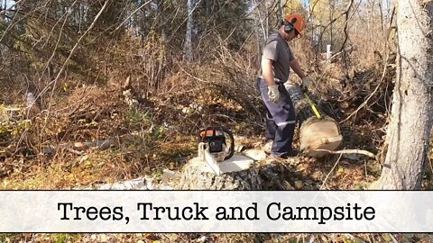 Working on the Campsite, Trees, and Truck won’t Start - Part 1