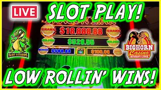 🔴 LIVE SLOT PLAY! J'S LOW ROLLIN' WEDNESDAY! FUN AT BIGHORN CASINO! EPISODE 3