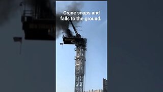 Crane falls on to A New York City Street.