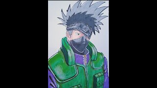 How to draw KAKASHI Naruto's teacher Episode2