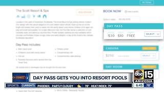 Buy a day pass to get into Arizona resort pools