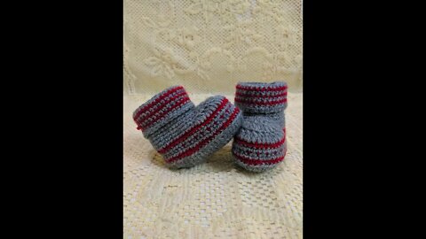 A Crochet Baby Bootie #shorts