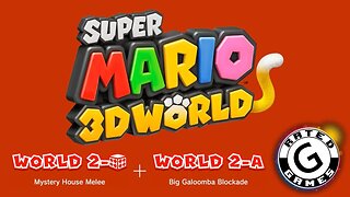 Super Mario 3D World No Commentary - World 2-Cube and 2-A - All Stars