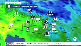 Temperatures rebound after a chilly, wet Saturday