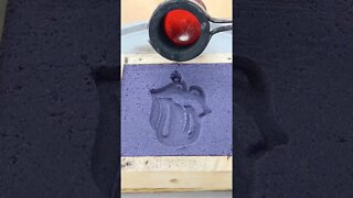 😱 Amazing Metal Casting 🔥🔥 #kineticsand #sandcasting #cool #kineticsandasmr