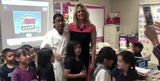 Gragson Elementary School teacher gets surprise