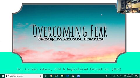 Overcoming Fear - Carmen Adams CHN