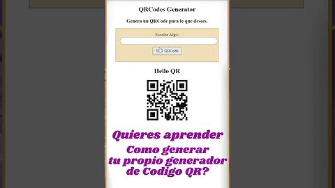 #qrcode video #shorts #javascript