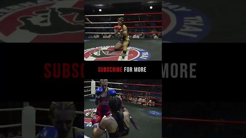 Maksimova (RUSSIA) vs. Petchompoo (THAILAND) (Muay Thai fight)