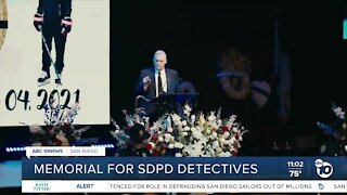 Memorial held for married San Diego Police detectives