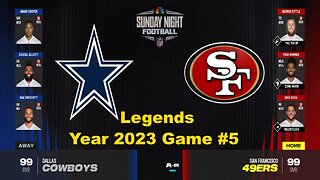 Madden 24 Dallas Cowboys Vs San Francisco 49ers Year 2023 | Legends