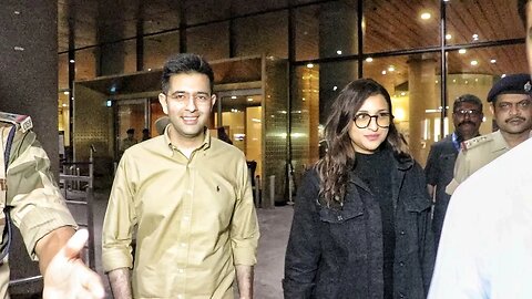 Amid Dating Rumours, An Airport Sighting: Parineeti Chopra And Raghav Chadha In Mumbai