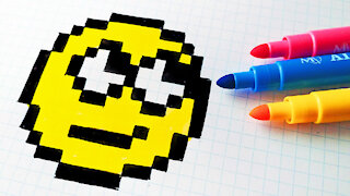 how to Draw cute emoji - Hello Pixel Art by Garbi KW