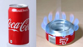 How to make a simple alcohol stove / How to make a soda can stove