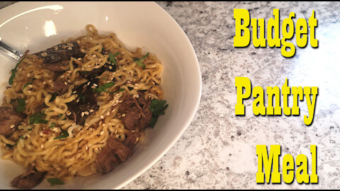 Garlic Ramen Noodle Stir Fry ~ Budget Pantry Meal ~ Prepper Pantry