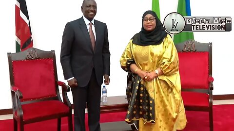 See What Happened As President Ruto Finally Meets President Samia Suluhu.